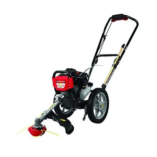 Southland Outdoor Power Equipment SWSTM4317 Southland 2 Cycle Wheeled String Trimmer, Black/red
