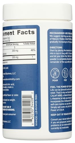 NATURAL VITALITY Unflavored Calm Mind, 6 OZ - Thumbnail 2