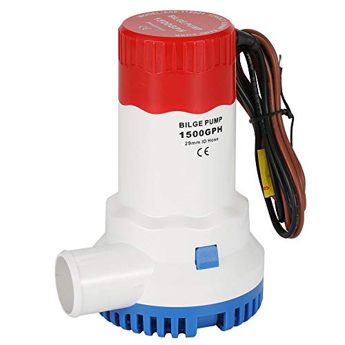 Airtak Bilge Pump For Boat Dc12V 1500Gph Small Bilge Pump 12 Volt Electric Water Pump Low Noise With The Switch #TOP5