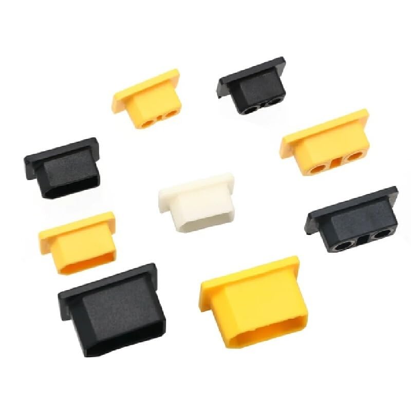 Conector XT90 macho para baterías de litio con cubierta impermeable pack de 5 unidades 3
