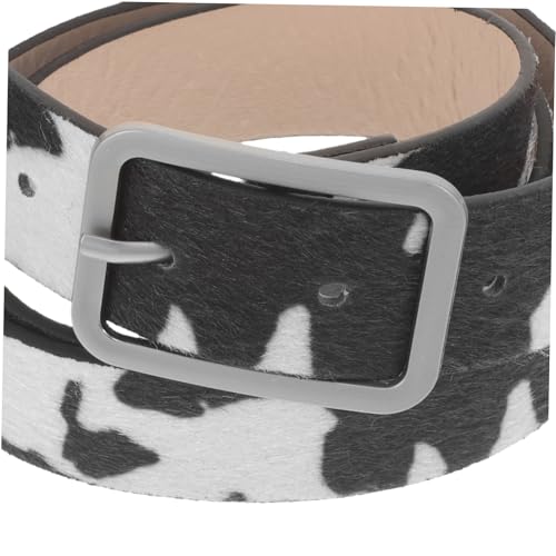 GALPADA Cow Print Waist women accessories wide leather belt ladies belt Belt- Fashion PU3