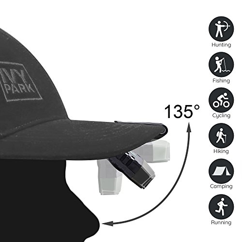 Ultra Bright Mini Hands Free Cree Led Clip On Cap Light - Rechargeable Waterproof Hat Light Flashlight Headlamp For Fishing Camping Hand Work Baseball Caps #TOP3