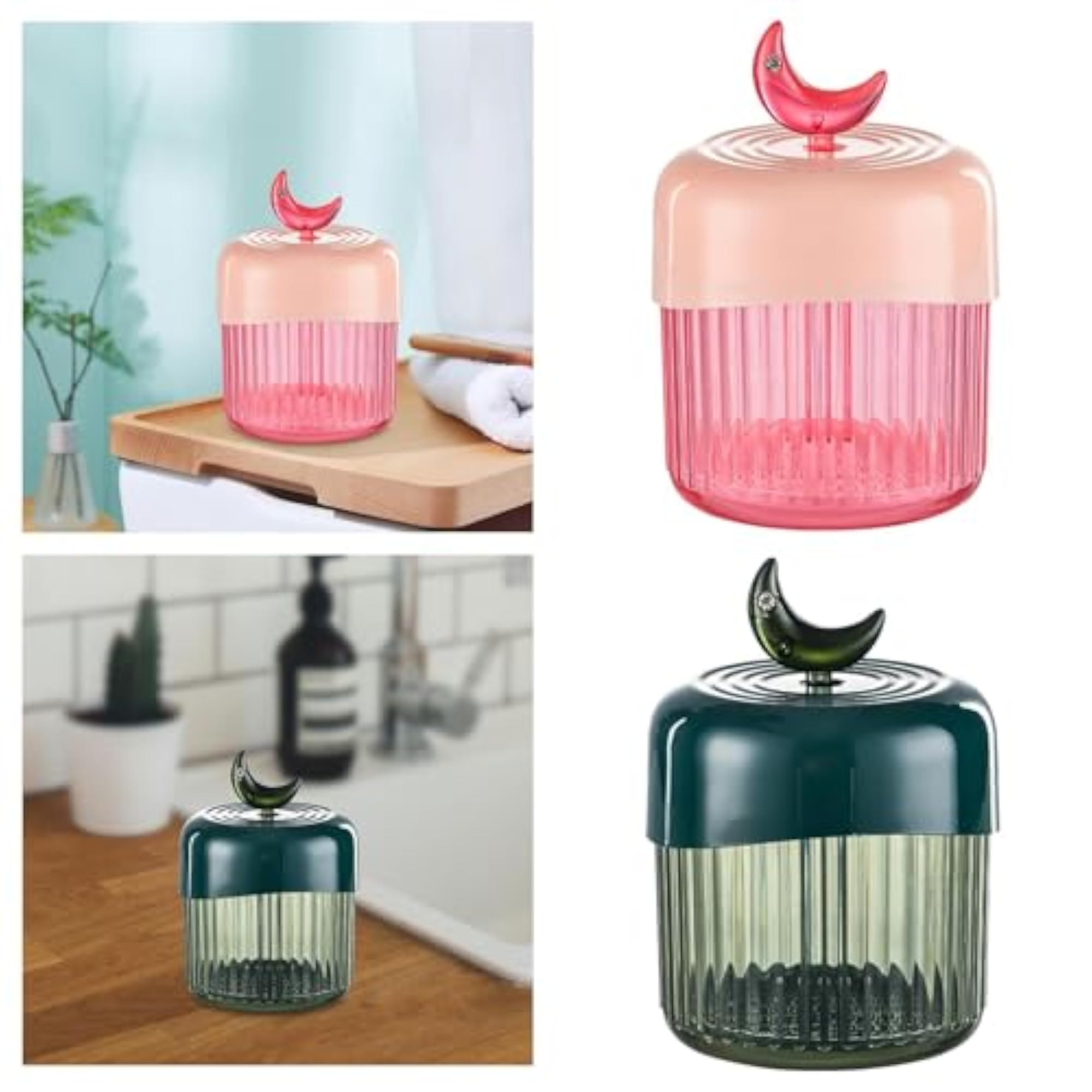 4x Refillable Face Wash Cup Set, Travel-Friendly Pink