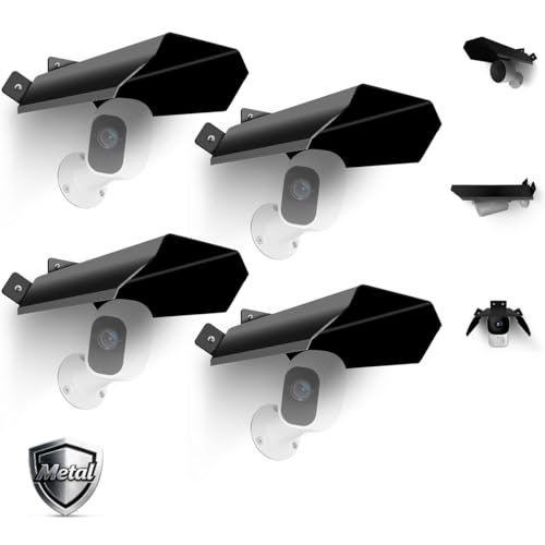 Protector para cámara de vigilancia contra sol y lluvia OOSSXX, visera universal exterior