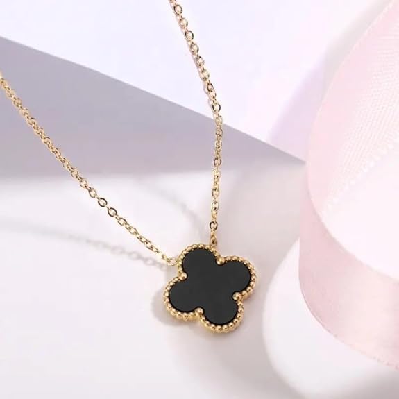 MIAMI Clover Necklace for Women Girls | Pendant Neck Chain For Women | Modern Design | Stylish Accessories | Aesthetic Jewellery | Diwali, Birthday, Anniversary Gift | Everyday Jewelry 4