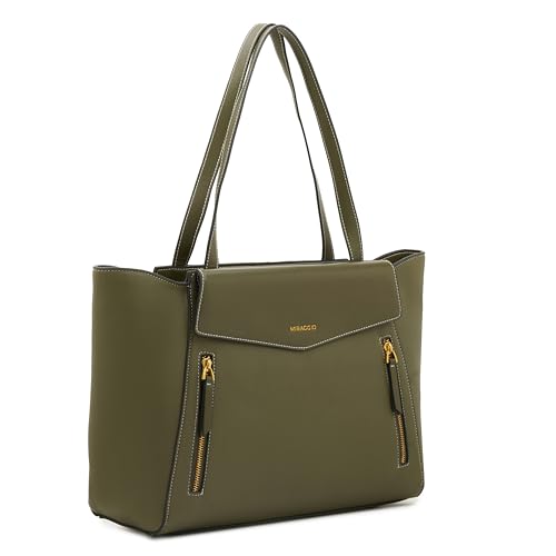 Image of Miraggio Roberta 16 Inch Laptop Tote Bag For Women Office Use | Office Tote Bag With Zipper Closure | Stylish Totes Bag
