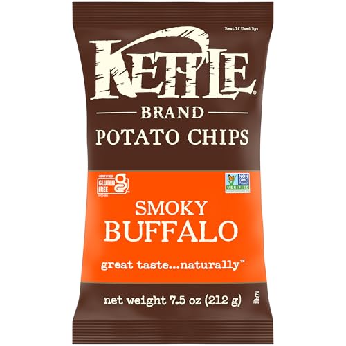 Kettle Brand Smoky Buffalo Potato Chips 7.5 Oz Bag