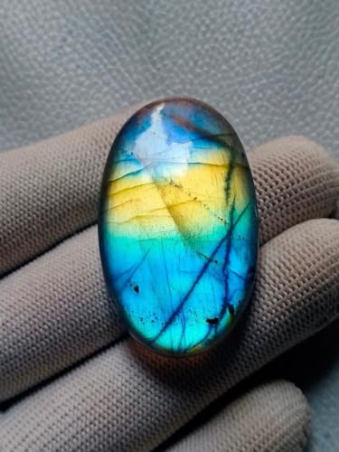Pierre labradorite bleue feu cabochon de qualité pour pendentif d'exception - 2