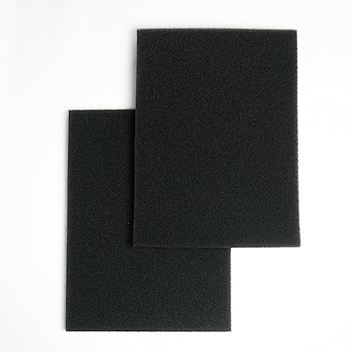 Distri+ - Filtre à air en Mousse Universel pour aspirateur à découper - Dimensions 250 x 180 x 10 mm - Lot de 2 filtres (2)