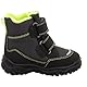 Superfit Baby Jungen HUSKY1 warm gefütterte Sympatex Stiefel, SCHWARZ/GELB 0000