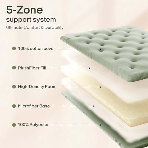 Image of ZonLi Japanese Floor Futon Mattress Full Size 75 inchx 54 inch, 100% Cotton Cover 2.5 inch Thicken Tatami Mattress, Foldable Sleeping Pad, Portable Dormitory Tatami Mat, Roll Up Floor Lounger Bed for Adult
