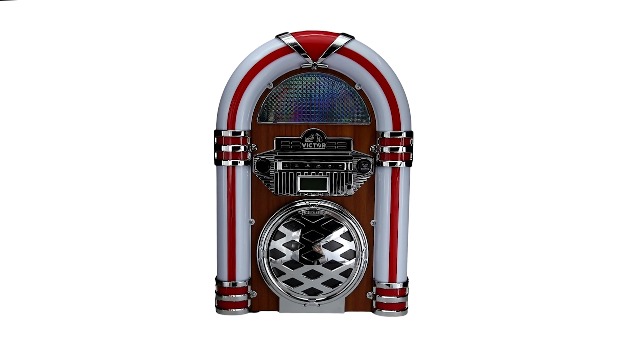 Amazon.com: VICTOR Broadway Desktop Bluetooth Jukebox with CD