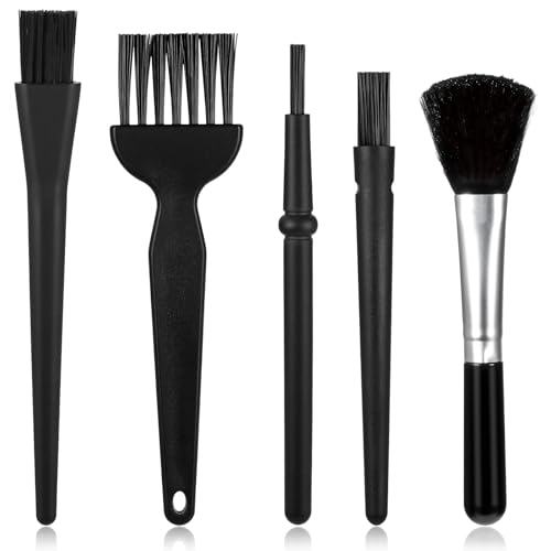 PC Reinigungsset 5 Stück Nylon Antistatische ESD Bürste, Tastatur Reiniger Bürste Klein Reinigungspinsel Kit Nylon PC Reinigungs Pinsel Kit Computer Reinigungsset Reiniger Bürstes für Laptop Tastatur