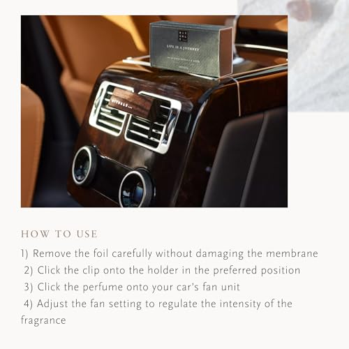 RITUALS Car Air Freshener Homme Collection - Life is a Journey Car Perfume with Arabian Amber and Musk Scent - With Reusable Wooden Holder - 6g - Image 5