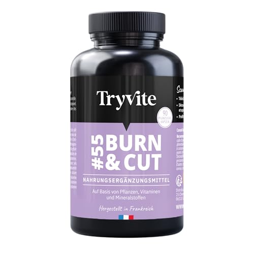 Nahrungsergänzungsmittel | Mit Artischocke & Nopal | 90 pflanzliche Kapseln | TRYVITE BURN&CUT
