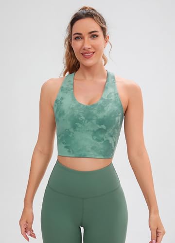 Image of Sports Bras for Women Criss-Cross Back Padded Workout Tank Tops Medium Support Crop Tops for Women