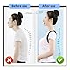 WVWMYM Rücken Geradehalter, Rückenstützgürtel Einstellbar und Atmungsaktiv Haltungskorrektur Rücken Herren Damen für Vorbeugung von Schulter- und Rückenschmerzen Posture Corrector (Schwarz, L-XL)