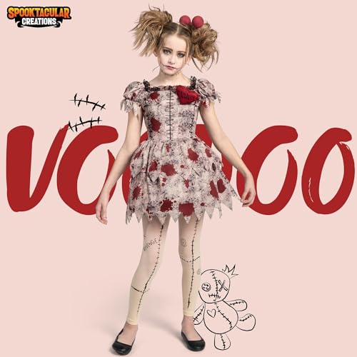 Disfraz de muñeca vudú para niñas Halloween talla L miniatura 2
