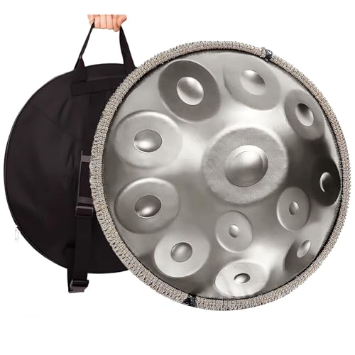 Handpan de 10 Notas 432Hz 22 Pulgadas D Minor Kurd Acero miniatura 1