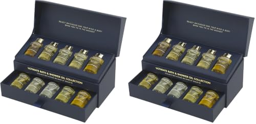 Image of Aromatherapy Associates Ultimate Wellbeing Bath & Shower Oils Collection 10 X 9Ml - Infused with Essential Oils, The Purest, Ethically Viable, Natural, Raw Ingredients (Pack of 2)