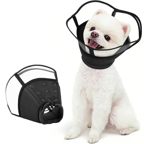 Image of Kuoser Dog Cone Collar After Surgery, Soft Cone for Dogs to Stop Licking, S | Breathable Dog Recovery Collar Comfortable Elizabethan Collars, Adjustable Protective Pet Cones for Small Medium Large Dogs