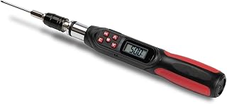 Tapha Tools Digital Torque Screwdriver 0.44-4.42 in-lbs (5-50 cN-m / 0.51-5.1 kg-cm) Torque Range, Accurate to ±2% Dual Direction, LED and Buzzer Notification, Preset Memory (SPN-…