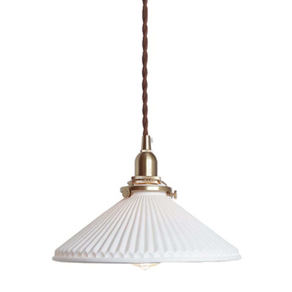 SXECAEPS Modern creative chandelier Creative Pleated Ceramic In 1-light Fixture White Finish Adjustable E27 Lighting For Kitchen Island Bathroom Bedroom Bedside Lamp