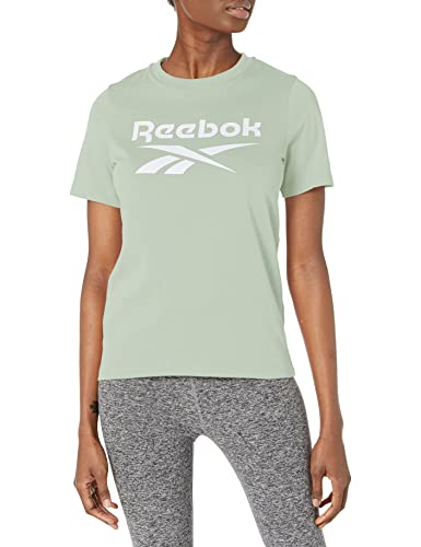 T-shirt Reebok femme avec grand logo iconique couleur sauge douce XS