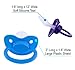 J&Or The Classic Original Adult Sized Pacifier Dummy - Three Color Pack - Pastel Blue Heaven | Dark Purple Haze | Cool Dark Blue