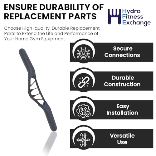 Hydra Fitness Exchange Handle Assembly 1042 – Heavy-Duty Plastic Grip for Rowing Cable Attachment – Compatible with Concept2 Models – Durable, Easy to Install, Exercise Machine Rower Accessory