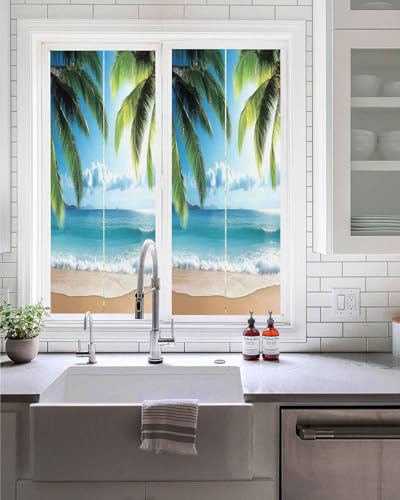 Película Decorativa para Ventanas 19.6" x 39.3" Azul miniatura 2