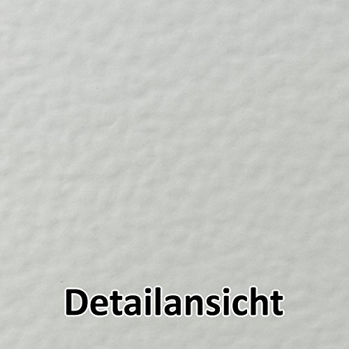 A4 Sheets - Cards - Individual cards - White - 297 x 210 mm - 250 g/m² - 190 g/m² - Hammered Matt Linen 50 Pieces Weiß - gehämmert - Image 3