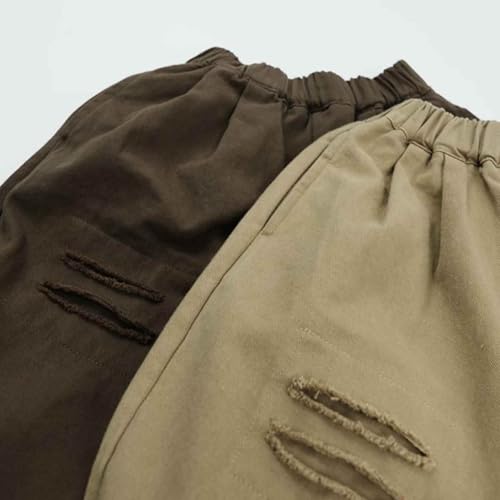 Boys Casual Pants Comfortable Hollow Out Trousers for Everyday Use Active Play Outdoor Activities Ideal for Ages2