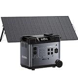 OUKITEL P5000 Plus Centrale Elettrica Portatile 3600W con 1 Pannello 500W, Batteria LiFePO4 5120Wh, 15 porte (3 AC, 2 USB-C 100W), Ricarica rapida MPPT, Power Station per Campeggio/Camper/Casa