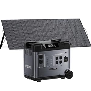 OUKITEL P5000 Plus Tragbare Powerstation 5120Wh mit 500W Solarpanel