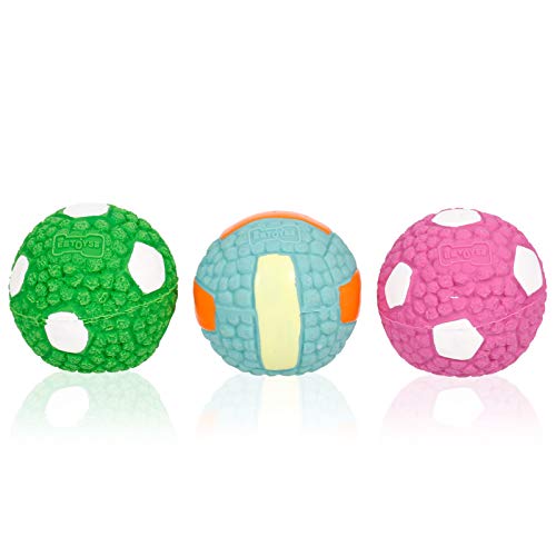 3pcs cão pet bola brinquedo,Funien 3 PCS Dog Pet Ball Toy Dog Latex Toy Ball Dentes de animal de est