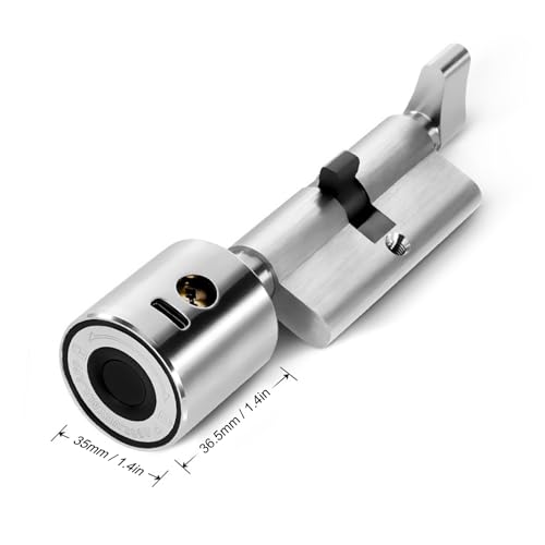 Sonew Inteligentny Elektroniczny Cylinder Zamka Drzwi, Inteligentny Cylinder Zamka Drzwi Szybkie Rozpoznawanie Kontrola Aplikacji Inteligentny Zamek dla Bezpieczeństwa w Domu