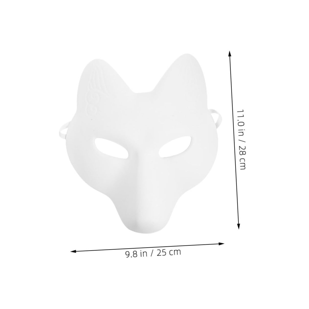 TOYANDONA 4pezzi Maschere Per Maschere Paintable Per Halloween e Comfort e Regolabilità Per Decorazioni e Costumi