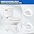 800W High Power Macerating Toilet with Pump for Basement Upflush System, 4 Ports & 2 Discharge Outlets for Household Residential Compact Space Use, Two-Piece Elongated Toilet Kit, 36 ft Vertically