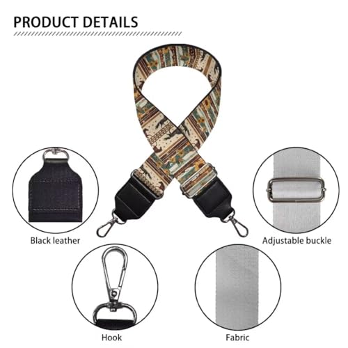 Image of Coldinair Tribal Horse Purse Straps Sunflower Replacement Crossbody Bag Strap Adjustable Wide Guitar Straps for Handbags Luggage Strap