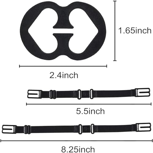 Bra Strap Clips,12 Bra Clips and Bra Straps Holder Women’s Black,White,Beige for Full Cup Size (Black & White & Nude)2