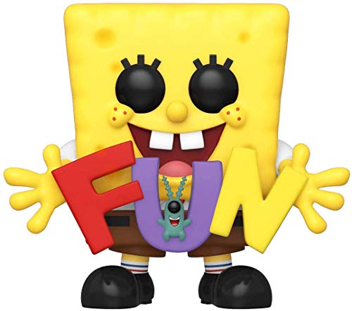 Funko Pop! Animation: Spongebob Squarepants - Spongebob & Plankton with Fun Song Letters, Amazon Exclusive