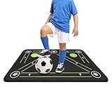 Tapis De Football | Tapis Entraîneur Antidérapant 50x80 en Terre de Diatomée   Matériel d'Entraînement Indoor de Sol   Pour Jeunes Joueurs Compétences Techniques Sports