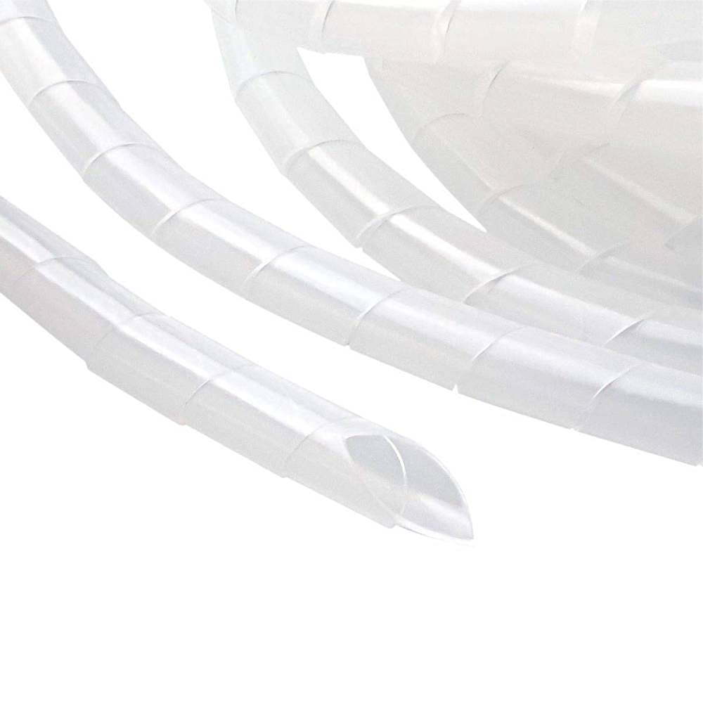 KSSSPIRAL WIRE WRAP 10METER LENGTH, 6-8MM CABLE WRAPPING RANGE, DIY FLEXIBLE CABLE PROTECTOR FOR HOME & OFFICE TV & COMPUTER, REUSABLE TRANSPARENT SPIRAL CABLE ORGANIZER/CABLE MANAGEMENT