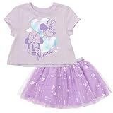 Disney Minnie Mouse Toddler Girls' Fashion T-Shirt and Tulle Skirt Set
