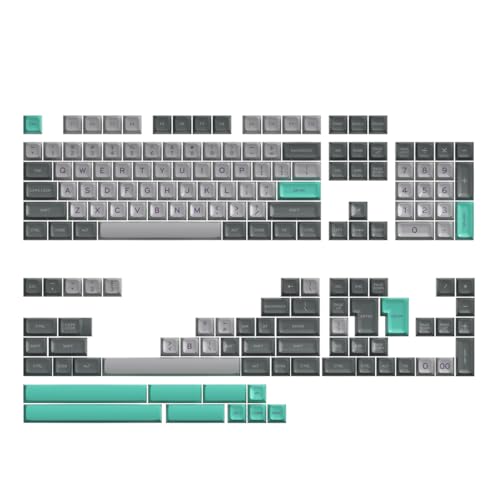 Image of Guffercty kred SA Profile PBT Keycaps,170 Set Double Shot Durable Keycaps for Custom Mechanical Keyboard Mod Fit 60% 100% Layout for Gamers Typists (Hyper Fuse)