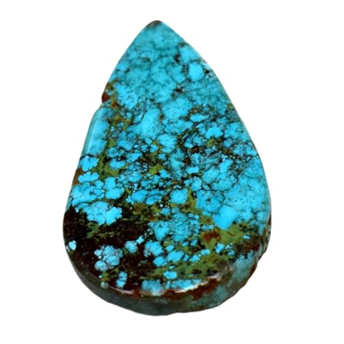 Turquoise naturelle cabochon poire 35mm pour fabrication bijoux bricolage bague et collier DIY