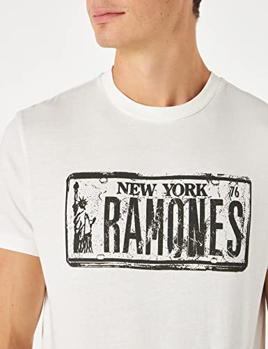 Springfield Camiseta Ramones Matricula T-Shirt à Manches Courtes, Marfil, XL Homme - Les Beatles, Paul McCartney, John Lennon, RIngo Starr, George Harrison Springfield Camiseta Ramones Matricula T-Shirt à Manches Courtes, Marfil, XL Homme – Image 4