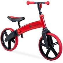 Yvolution Y Velo Senior 12" Balance Bike No Pedal Training Bicycle for Kids Ages 3-5 Adjustable Seat & Handlebar, Puncture-Proof Wheels, up to 55 lbs
