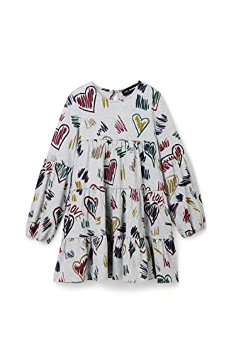 Desigual Vest_Catalina 2009 Gray Vigore Vestido, India, 8 años para Niñas